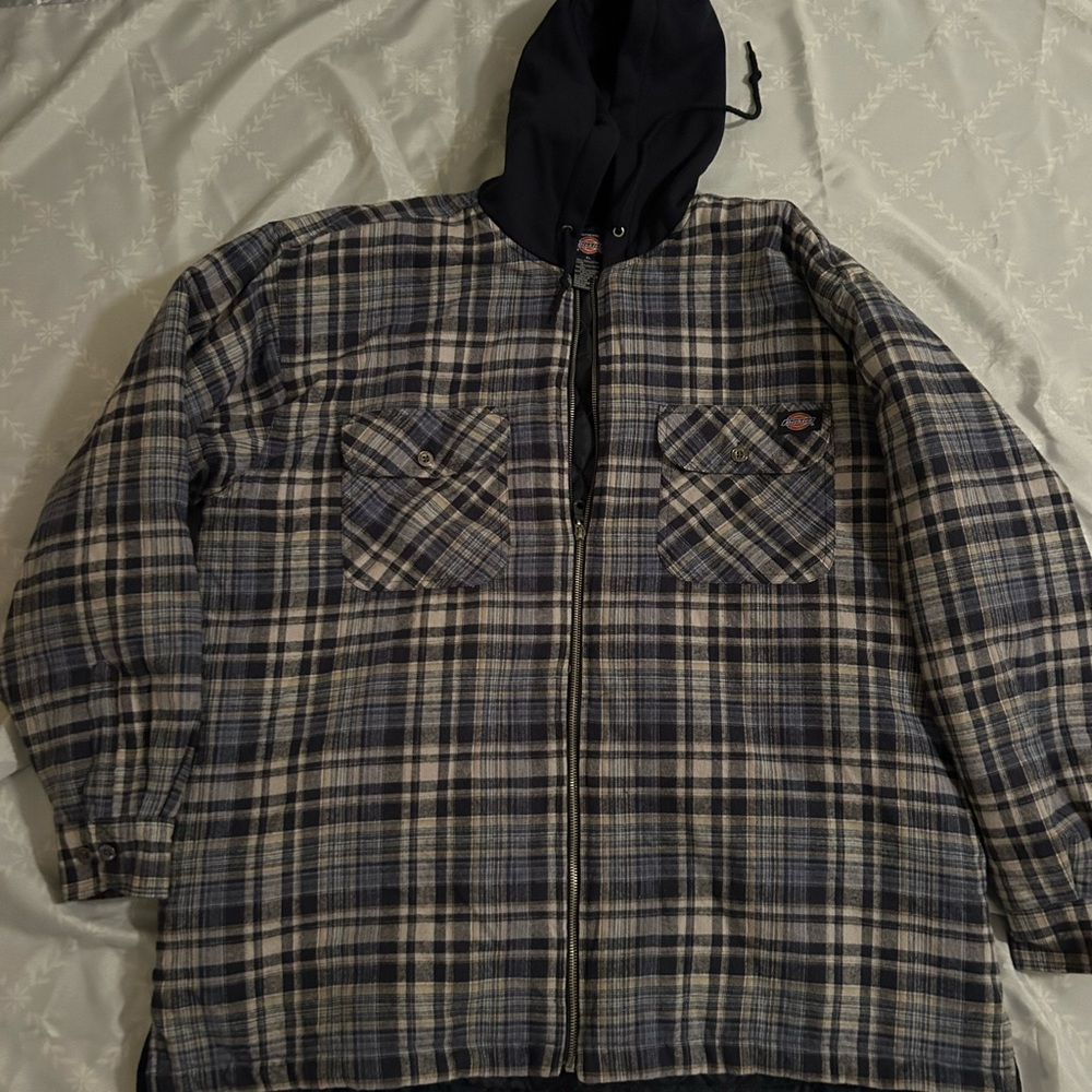 Dickies quilted lined flannel jacket XL